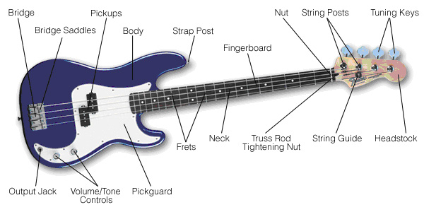 Bass guitar parts