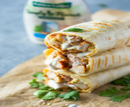 Chicken ranch wrap