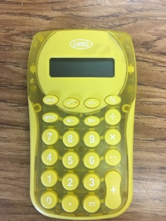 yellow calculator