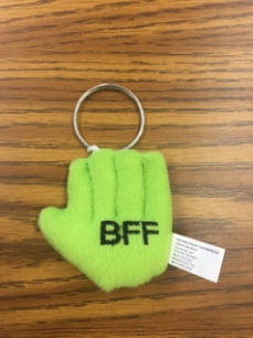 green keychain