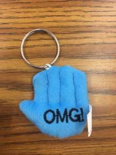 blue keychain